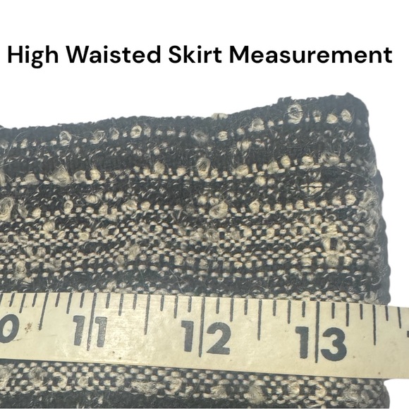 VTG WOMENS 70s FINLAND DESIGNER PIRKKO MAKI PURE WOOL LINED FRINGED MAXI SKIRT - Picture 8 of 9